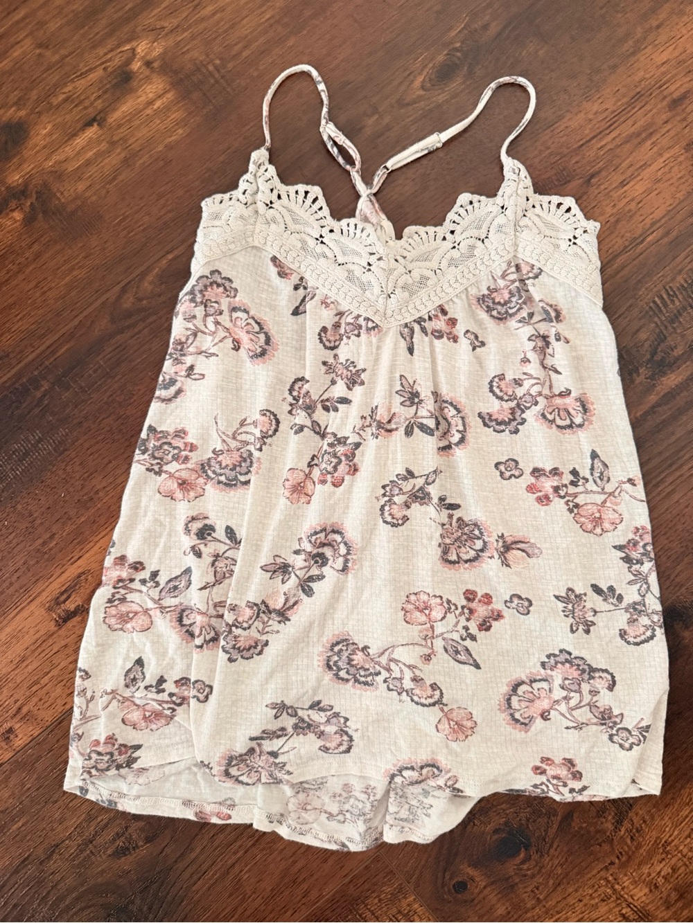 Women's Floral Lace Trim Cami